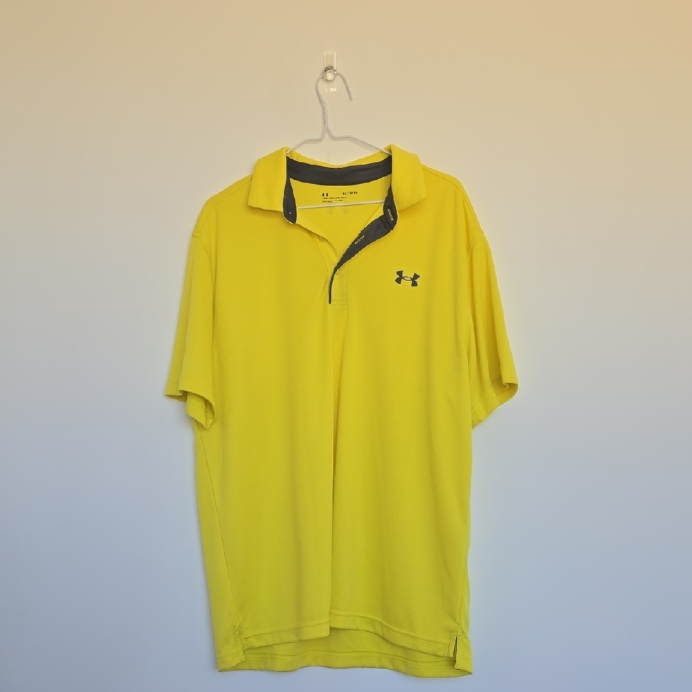 Under Armour Men's Yellow Polo Shirt